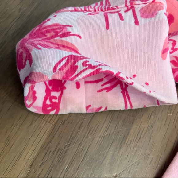 Lilly Pulitzer XS Skipper Popover Skinny Dippers Zip Sweater Top Womens Pink UPF - Picture 11 of 12